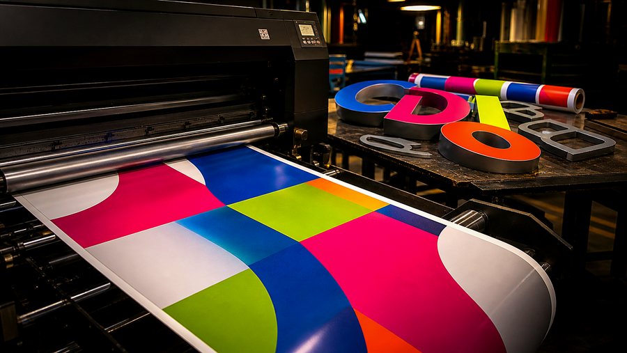 Large-format printing and fabricated signage letters